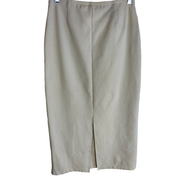 Carolina Colours Womens High rise/waist Midi Pencil Skirt Beige Size Small - Picture 4 of 6